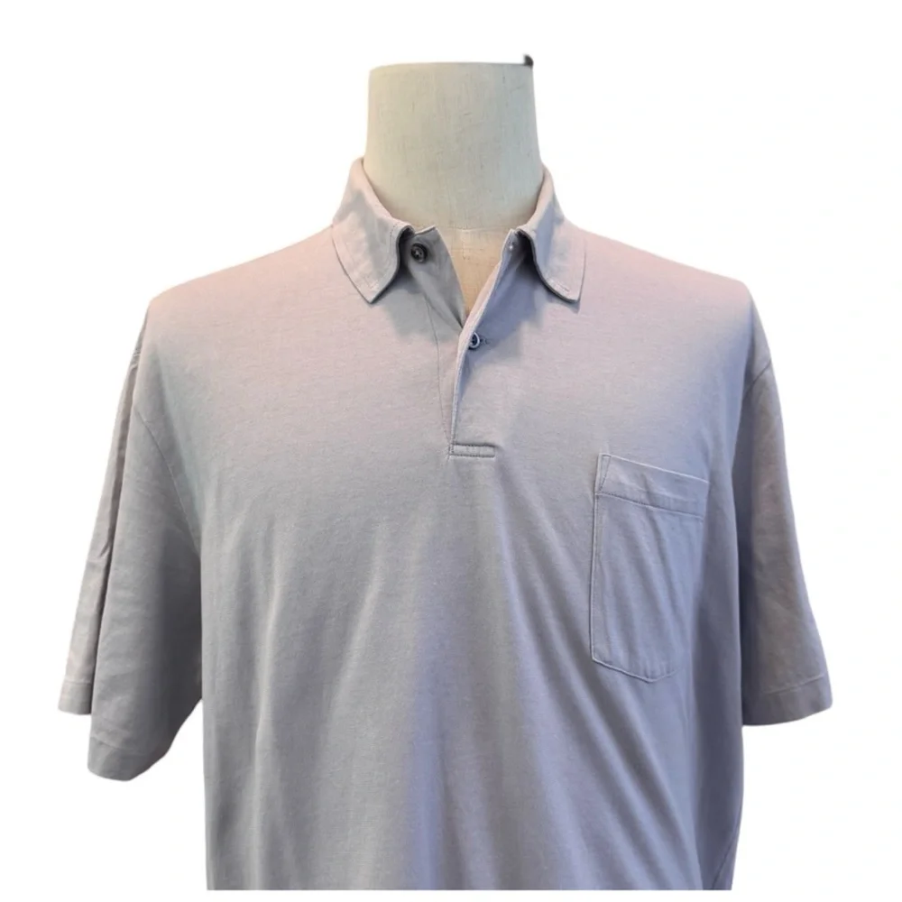 Polo by Ralph Lauren Men’s Short-Sleeve Polo Shirt. Slate. Large